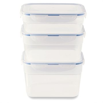 Boîtes de conservation : 3 Boîtes rectangles 560ml à 1L